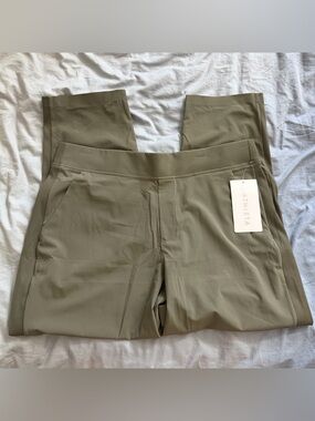 NWT Athleta Brooklyn Ankle Pant Olive Safe Green Performance Pants
